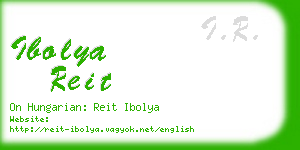 ibolya reit business card